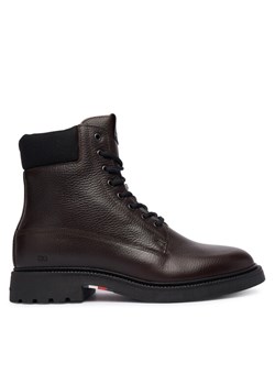 Kozaki Tommy Hilfiger Comfort Lwt Wrm Mx FM0FM05595 Brązowy ze sklepu eobuwie.pl w kategorii Buty zimowe męskie - zdjęcie 186372402