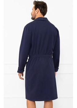 Bawełniany szlafrok męski Gerard, Kolor granatowy, Rozmiar M, Italian Fashion ze sklepu Primodo w kategorii Szlafroki męskie - zdjęcie 186376220