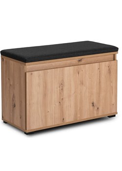 Stylowa szafka na buty z siedziskiem 80 cm Z8-P09 ze sklepu Edinos.pl w kategorii Zestawy mebli do przedpokoju - zdjęcie 186376692