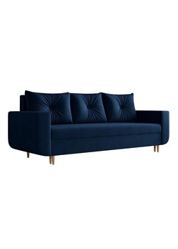 Granatowa tapicerowana sofa z funkcją spania  F6-Z25 ze sklepu Edinos.pl w kategorii Sofy i kanapy - zdjęcie 186376703