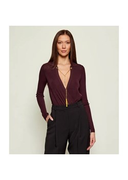 Elisabetta Franchi Body | Slim Fit | z dodatkiem jedwabiu ze sklepu Gomez Fashion Store w kategorii Bluzki damskie - zdjęcie 186378090