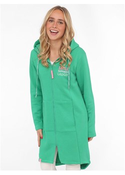 Zwillingsherz Bluza &quot;Smile Happiness Laugh&quot; w kolorze zielonym ze sklepu Limango Polska w kategorii Bluzy damskie - zdjęcie 186378471