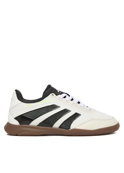 Buty do piłki nożnej adidas Predator League JR7024 Biały ze sklepu eobuwie.pl w kategorii Buty sportowe dziecięce - zdjęcie 186378602