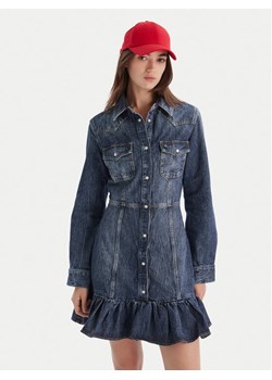 Tommy Jeans Sukienka jeansowa Western DW0DW21635 Niebieski Regular Fit ze sklepu MODIVO w kategorii Sukienki - zdjęcie 186379003