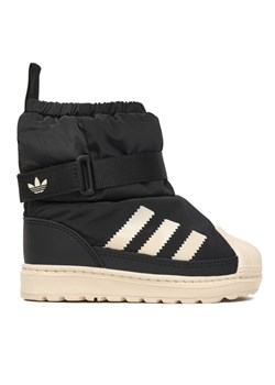 adidas Śniegowce Superstar 360 Boot JQ7951 Czarny ze sklepu MODIVO w kategorii Buty zimowe dziecięce - zdjęcie 186379050
