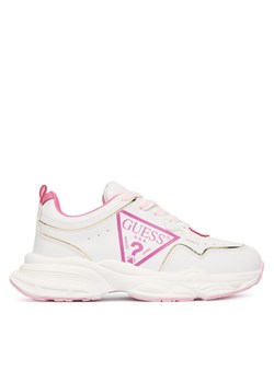 Guess Sneakersy J5BZ50 WO120 Biały ze sklepu MODIVO w kategorii Buty sportowe dziecięce - zdjęcie 186379100