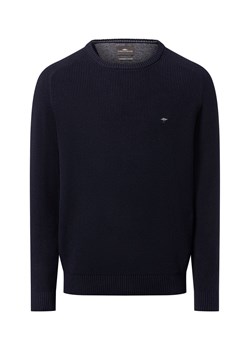 Fynch-Hatton Męski sweter z dzianiny Mężczyźni Bawełna granatowy jednolity - id: 781478-0001-09920 - marki Fynch Hatton - 186379931 Fynch-Hatton Męski sweter z dzianiny Mężczyźni Bawełna granatowy jednolity ze sklepu vangraaf w kategorii Swetry męskie - zdjęcie 186379931