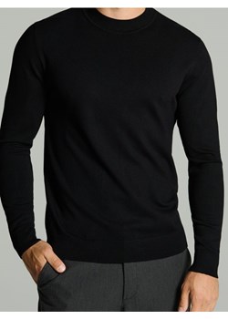 Sinsay - Półgolf z wiskozy w stylu basic - czarny ze sklepu Sinsay w kategorii Swetry męskie - zdjęcie 186380704