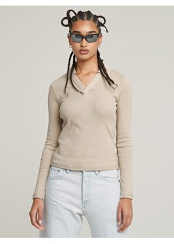 G-Star Koszulka polo w kolorze beżowym ze sklepu Limango Polska w kategorii Bluzki damskie - zdjęcie 186381184