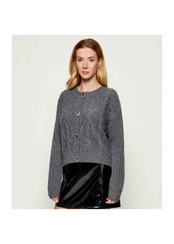 Liu Jo Wełniany kardigan | Loose fit ze sklepu Gomez Fashion Store w kategorii Swetry damskie - zdjęcie 186381580