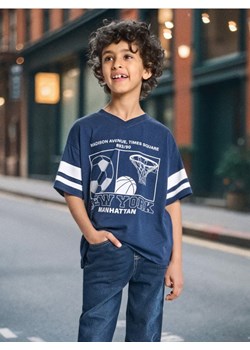 Sinsay - Koszulka oversize - granatowy ze sklepu Sinsay w kategorii T-shirty chłopięce - zdjęcie 186383274
