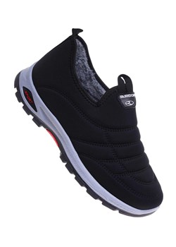 Wsuwane sneakersy męskie z ociepleniem Czarne /F5-1 18249 T386/ ze sklepu Pantofelek24.pl w kategorii Półbuty męskie - zdjęcie 186383773