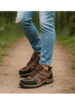 Wiązane męskie buty trekkingowe Brązowe /B1-1 18198 T389/ - id: 33122 - marki Pantofelek24.pl - 186384633 Wiązane męskie buty trekkingowe Brązowe /B1-1 18198 T389/ ze sklepu Pantofelek24.pl w kategorii Buty trekkingowe męskie - zdjęcie 186384633