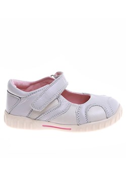 Szare dziecięce półbuty zapinane na rzepy /D7-2 4957 T098/ ze sklepu Pantofelek24.pl w kategorii Balerinki dziecięce - zdjęcie 186384671