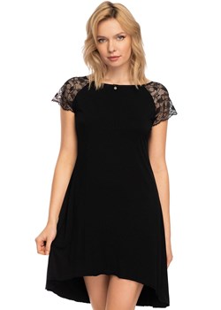 Damska koszula nocna czarna Sabrina, Kolor czarny, Rozmiar S, Mefemi - id: 103314 - marki Mefemi - 186386073 Damska koszula nocna czarna Sabrina, Kolor czarny, Rozmiar S, Mefemi ze sklepu Intymna w kategorii Koszule nocne - zdjęcie 186386073