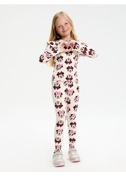 Sinsay - Dzianinowe legginsy w prążek Minnie Mouse - różowy ze sklepu Sinsay w kategorii Spodnie dziewczęce - zdjęcie 186386324