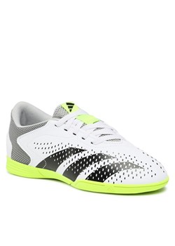 Buty do piłki nożnej adidas Predator Accuracy.4 Indoor Sala Boots IE9440 Biały ze sklepu eobuwie.pl w kategorii Buty sportowe dziecięce - zdjęcie 186386694