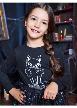 Sinsay - Koszulka z długimi rękawami z motywem halloweenowym - czarny - id: 844GH-99X - marki Sinsay - 186389182 Sinsay - Koszulka z długimi rękawami z motywem halloweenowym - czarny ze sklepu Sinsay w kategorii Bluzki dziewczęce - zdjęcie 186389182
