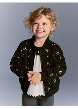 Reserved - Bluza bomber z aplikacją - czarny ze sklepu Reserved w kategorii Bluzy dziewczęce - zdjęcie 186390284