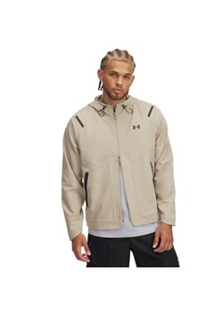 Męska kurtka przejściowa Under Armour UA Unstoppable Jacket Lc - beżowa ze sklepu Sportstylestory.com w kategorii Kurtki męskie - zdjęcie 186390902
