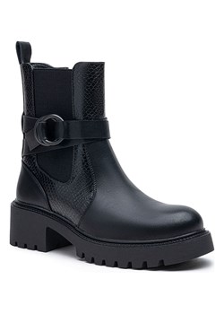 Foreverfolie Botki w kolorze czarnym ze sklepu Limango Polska w kategorii Botki - zdjęcie 186391474
