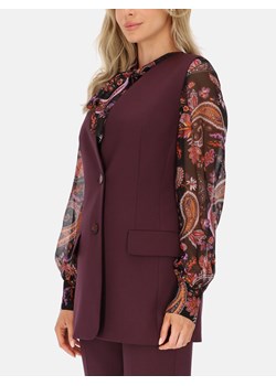 Fioletowa długa kamizelka damska L’AF Roma ze sklepu Eye For Fashion w kategorii Kamizelki damskie - zdjęcie 186392500