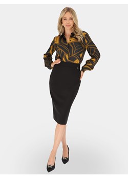 Czarna ołówkowa spódnica midi L'AF Prima ze sklepu Eye For Fashion w kategorii Spódnice - zdjęcie 186392533