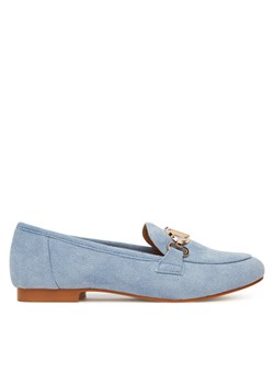 Loafersy DeeZee 200-1 Niebieski ze sklepu eobuwie.pl w kategorii Lordsy damskie - zdjęcie 186393471