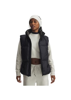 Damski bezrękawnik puchowy Under Armour Limitless Down Puffer Vest - czarny ze sklepu Sportstylestory.com w kategorii Kamizelki damskie - zdjęcie 186395734