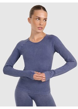 Damski longsleeve do jogi i pilatesu 4F 4FWAW25TFLOF429 - granatowy ze sklepu Sportstylestory.com w kategorii Kurtki damskie - zdjęcie 186395880