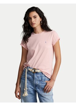 Polo Ralph Lauren T-Shirt 211898698004 Różowy Regular Fit ze sklepu MODIVO w kategorii Bluzki damskie - zdjęcie 186399032