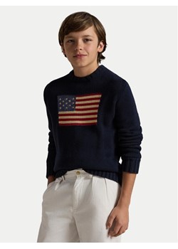 Polo Ralph Lauren Sweter Hunter 323668285001 Granatowy Regular Fit ze sklepu MODIVO w kategorii Swetry chłopięce - zdjęcie 186399201