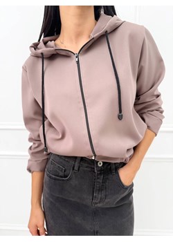 Brązowa Bluza z Kapturem - id: 23069617 - marki Modnakiecka.pl - 186400091 Brązowa Bluza z Kapturem ze sklepu ModnaKiecka.pl w kategorii Bluzy damskie - zdjęcie 186400091