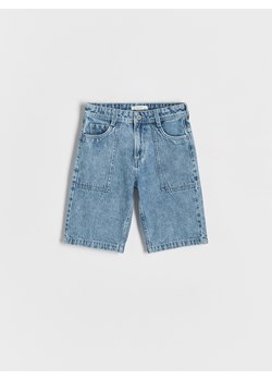Reserved - Denimowe szorty baggy - niebieski - id: 0291L-50J - marki Reserved - 186404922 Reserved - Denimowe szorty baggy - niebieski ze sklepu Reserved w kategorii Spodenki chłopięce - zdjęcie 186404922