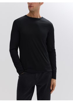 Reserved - Longsleeve z wełny merino - czarny ze sklepu Reserved w kategorii T-shirty męskie - zdjęcie 186405531