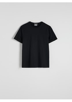 Reserved - T-shirt regular fit z modalem - czarny ze sklepu Reserved w kategorii T-shirty męskie - zdjęcie 186406682