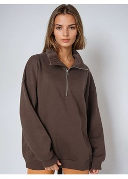 Weekday Bluza w kolorze ciemnobrązowym ze sklepu Limango Polska w kategorii Bluzy damskie - zdjęcie 186408003