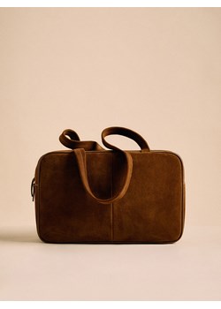 Reserved - Skórzana torebka na ramię - brązowy ze sklepu Reserved w kategorii Torby Shopper bag - zdjęcie 186409973