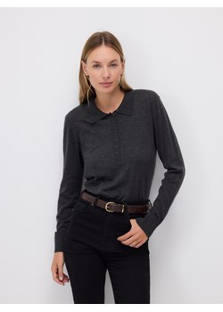 Reserved - Sweter z wełną - ciemnoszary - id: 359GP-90M - marki Reserved - 186410352 Reserved - Sweter z wełną - ciemnoszary ze sklepu Reserved w kategorii Swetry damskie - zdjęcie 186410352