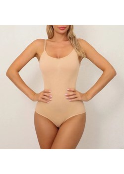Body modelujące z regulowanymi ramiączkami - Beżowy S ze sklepu Intimica.pl w kategorii Body damskie - zdjęcie 186415320
