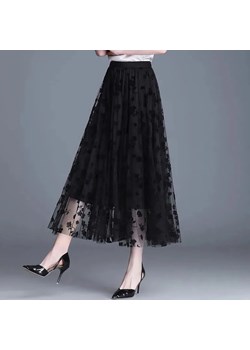 Elegancka spódnica midi - black S ze sklepu Intimica.pl w kategorii Spódnice - zdjęcie 186417280