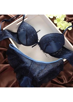 Koronkowy komplet - Niebieski 70B ze sklepu Intimica.pl w kategorii Komplety bielizny damskiej - zdjęcie 186419880