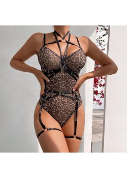 Panterkowe body z paskami - S ze sklepu Intimica.pl w kategorii Body damskie - zdjęcie 186421544