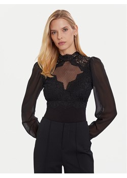 Morgan Bluzka 252-TRIBO Czarny Slim Fit ze sklepu MODIVO w kategorii Bluzki damskie - zdjęcie 186427181