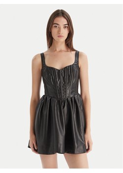 Bardot Sukienka z imitacji skóry Savoy 60114DB Czarny Regular Fit ze sklepu MODIVO w kategorii Sukienki - zdjęcie 186427263