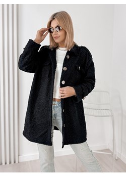 płaszcz boucle elinna czarny one size ze sklepu UBRA w kategorii Płaszcze damskie - zdjęcie 186428682
