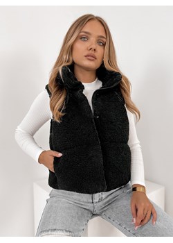 kamizelka boucle georgia czarna l/40 ze sklepu UBRA w kategorii Kamizelki damskie - zdjęcie 186429053