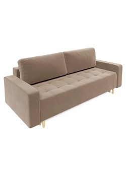 Jasnobrązowa sofa rozkładana z pojemnikiem W8-P94 ze sklepu Edinos.pl w kategorii Sofy i kanapy - zdjęcie 186429333
