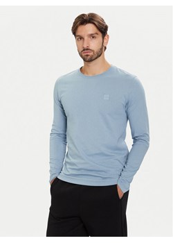 BOSS Longsleeve Tacks 50512111 Błękitny Regular Fit ze sklepu MODIVO w kategorii T-shirty męskie - zdjęcie 186429551