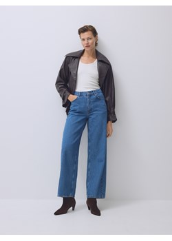 Reserved - Jeansy wide leg - niebieski ze sklepu Reserved w kategorii Jeansy damskie - zdjęcie 186431314